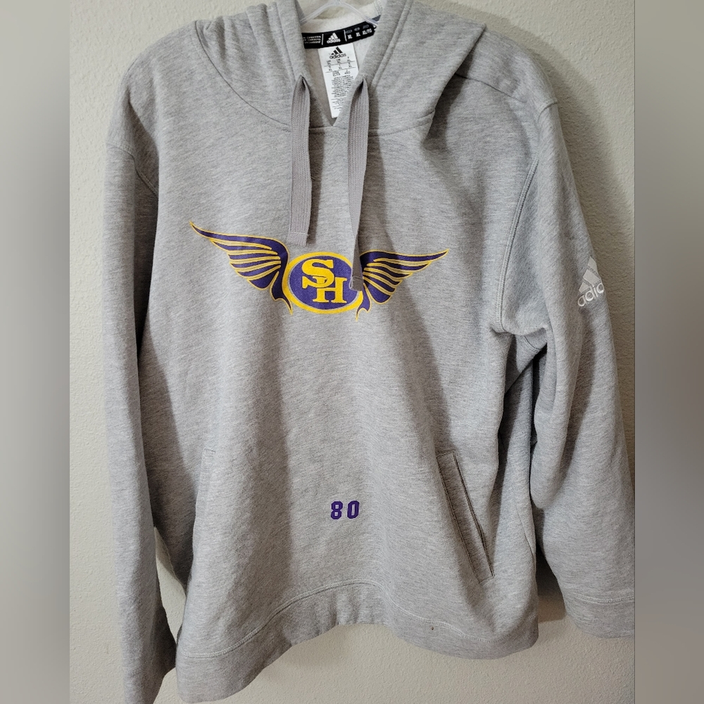 Adidas Minnesota Vikings Gray Hoodie SH 80 Size XL
